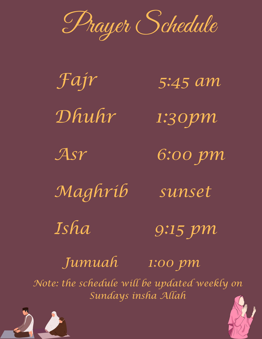 prayer-schedule